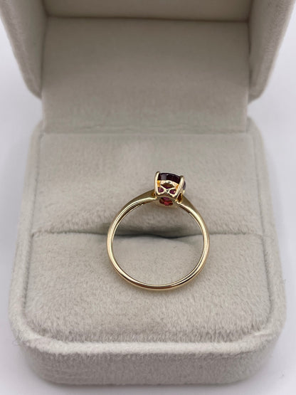9ct rose gold tourmaline ring