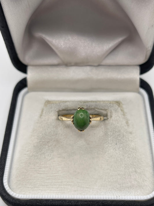 9ct gold natural stone ring