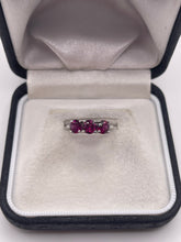 Load image into Gallery viewer, Silver almandine garnet ring
