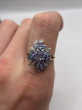 Load image into Gallery viewer, 9ct gold tanzanite and diamond ring
