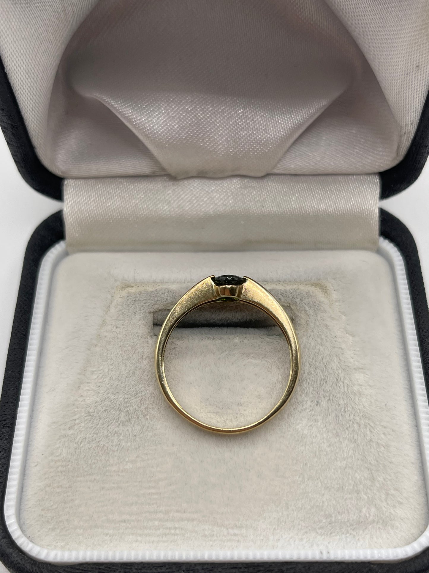 9ct gold diopside ring