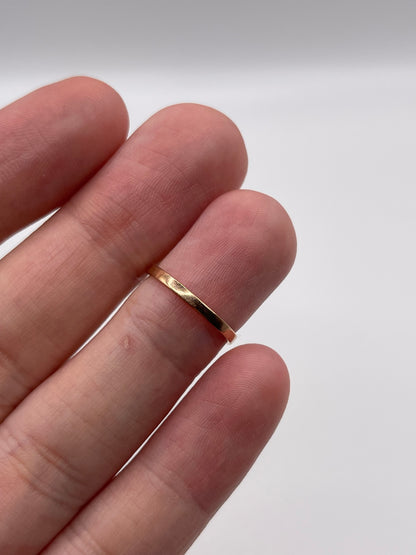 9ct rose gold band