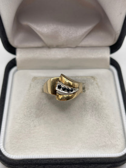 9ct gold sapphire ring