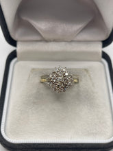 Load image into Gallery viewer, 18ct gold diamond cluster ring
