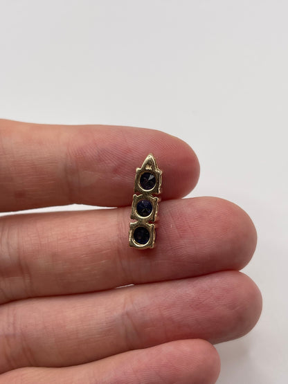 9ct gold kyanite and diamond pendant