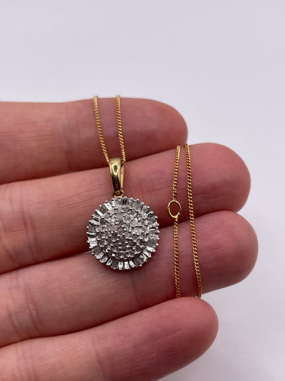 Silver diamond necklace