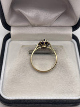 Load image into Gallery viewer, 9ct gold amethyst and diamond ring
