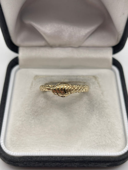 9ct gold snake ring
