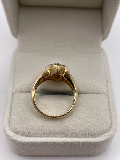 9ct gold alexandrite cluster ring
