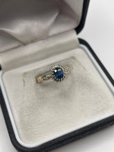 Load image into Gallery viewer, 9ct gold sapphire and diamond ring
