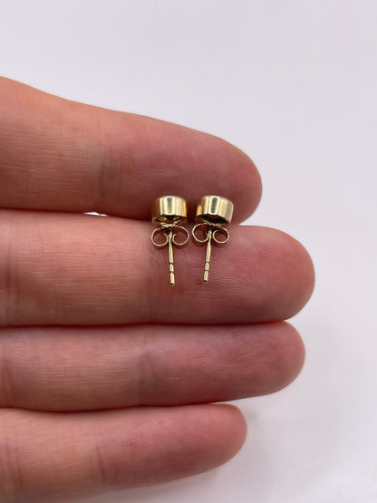 9ct gold citrine earrings