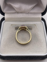 Load image into Gallery viewer, 9ct gold pink topaz and diamond ring
