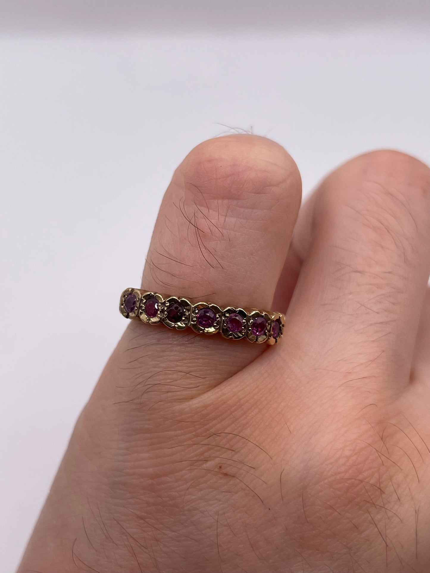 9ct gold ruby ring