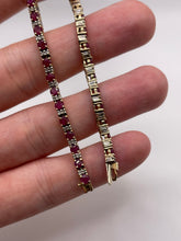 Load image into Gallery viewer, 14ct gold ruby and diamond bracelet
