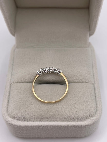 9ct gold diamond ring