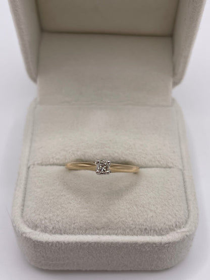 9ct gold diamond ring