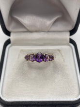 Load image into Gallery viewer, 9ct gold amethyst ring
