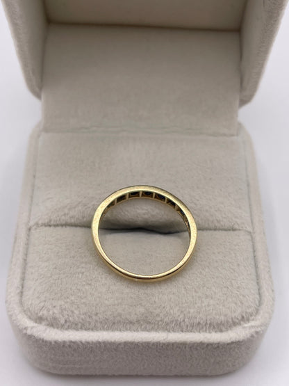 9ct gold sapphire ring