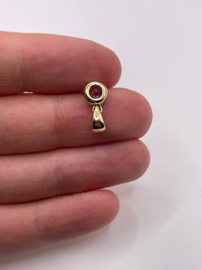 9ct gold amethyst pendant