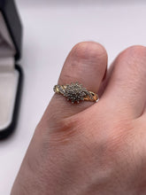 Load image into Gallery viewer, 9ct gold diamond cluster ring
