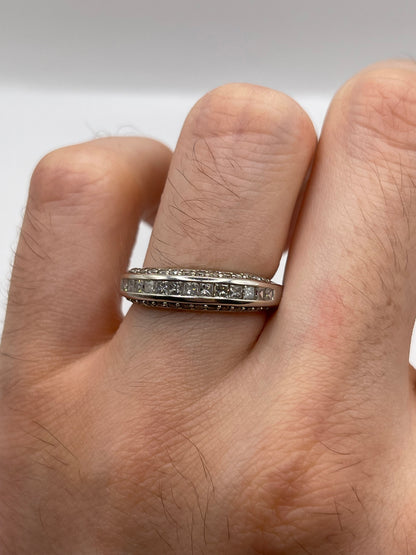 9ct white gold diamond ring