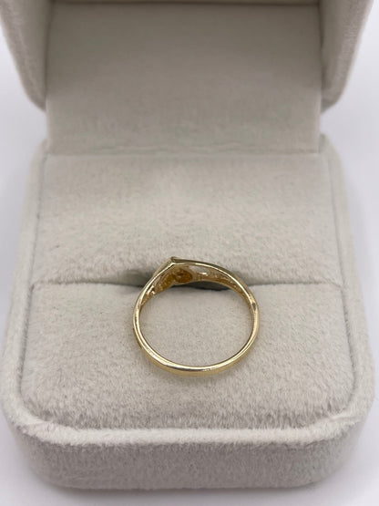 9ct gold heart ring