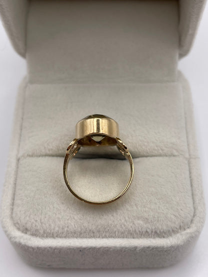 9ct gold Smokey quartz ring