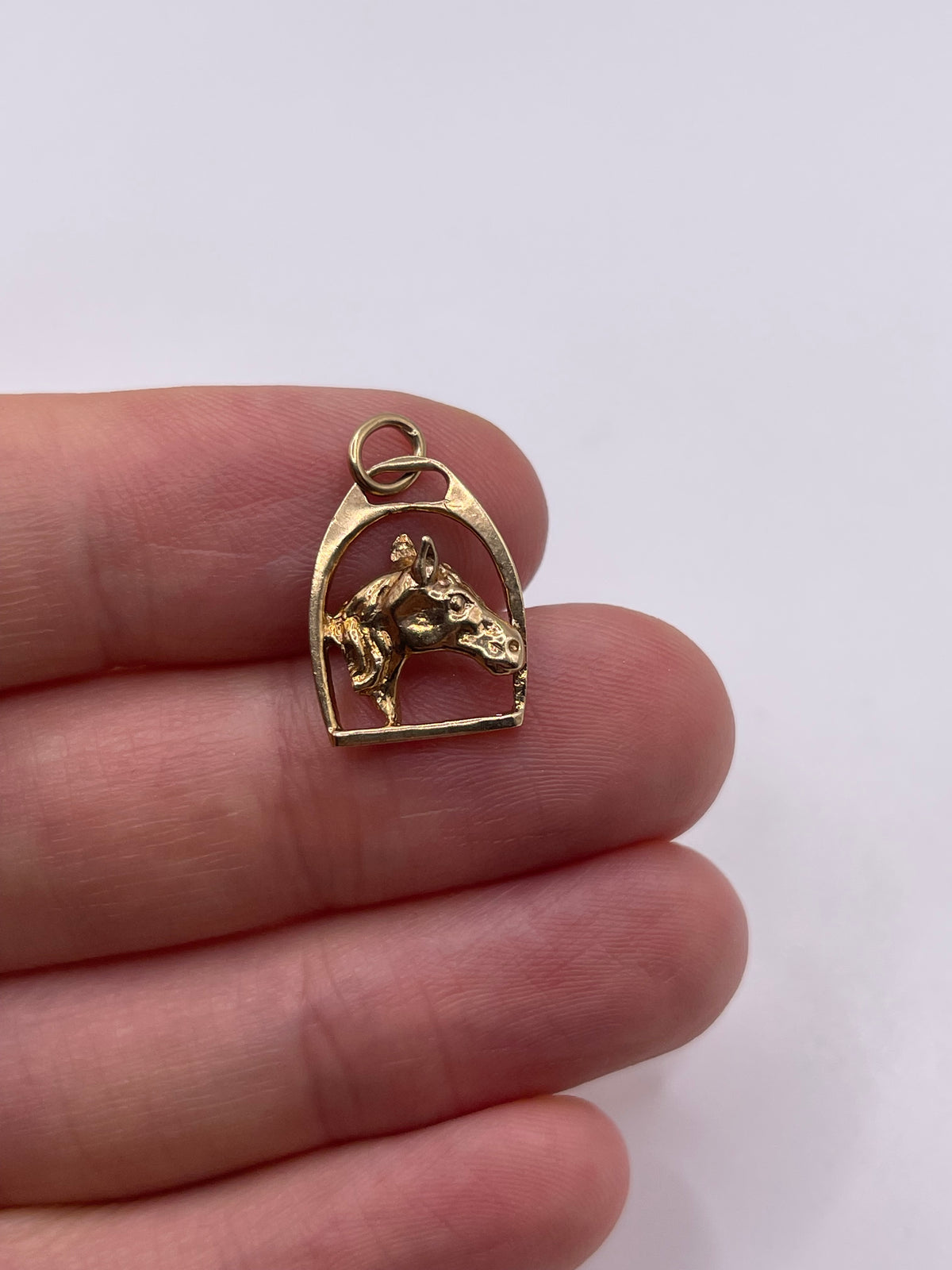 9ct gold horse charm