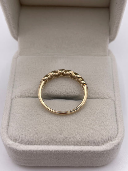 9ct gold diamond cluster ring