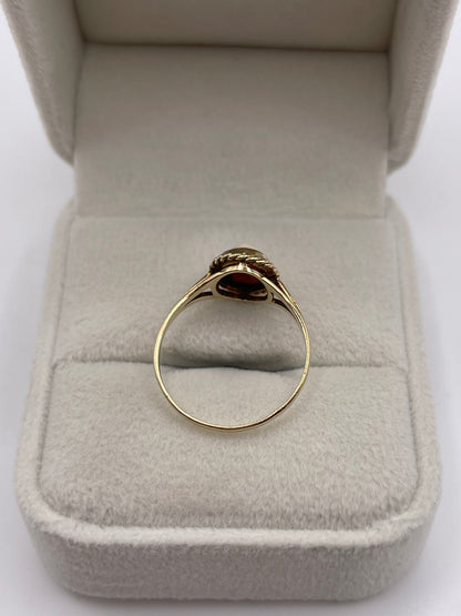 9ct gold cameo ring