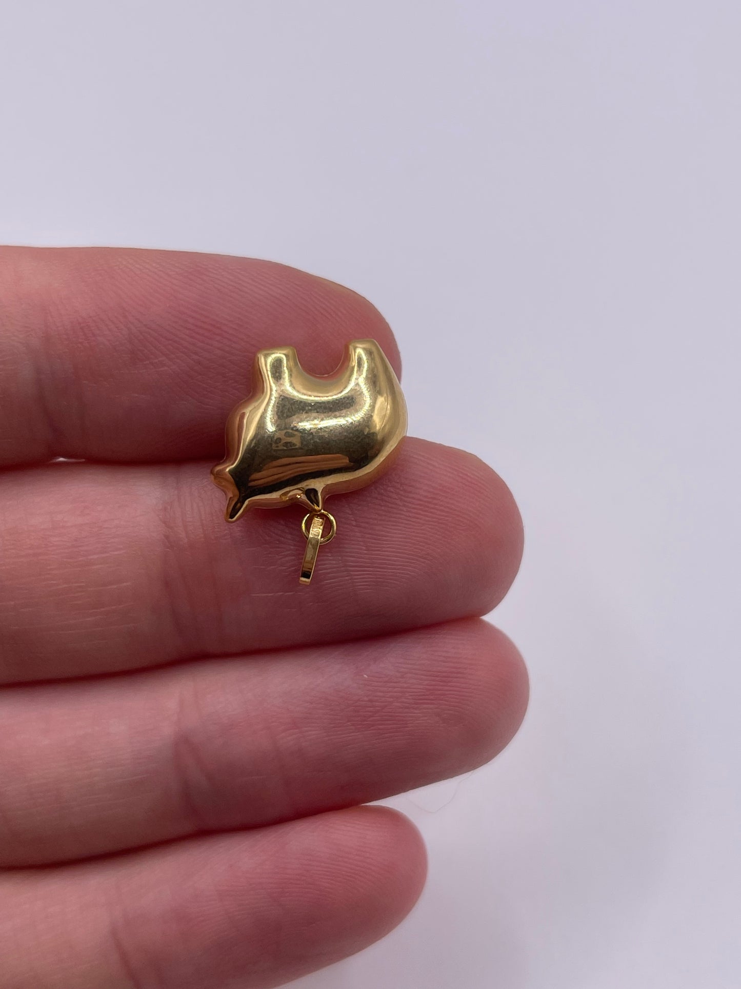 9ct gold cow charm
