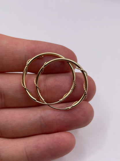 9ct gold earrings