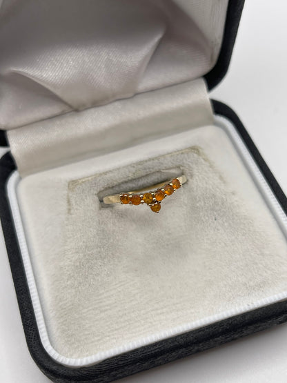 9ct gold citrine ring