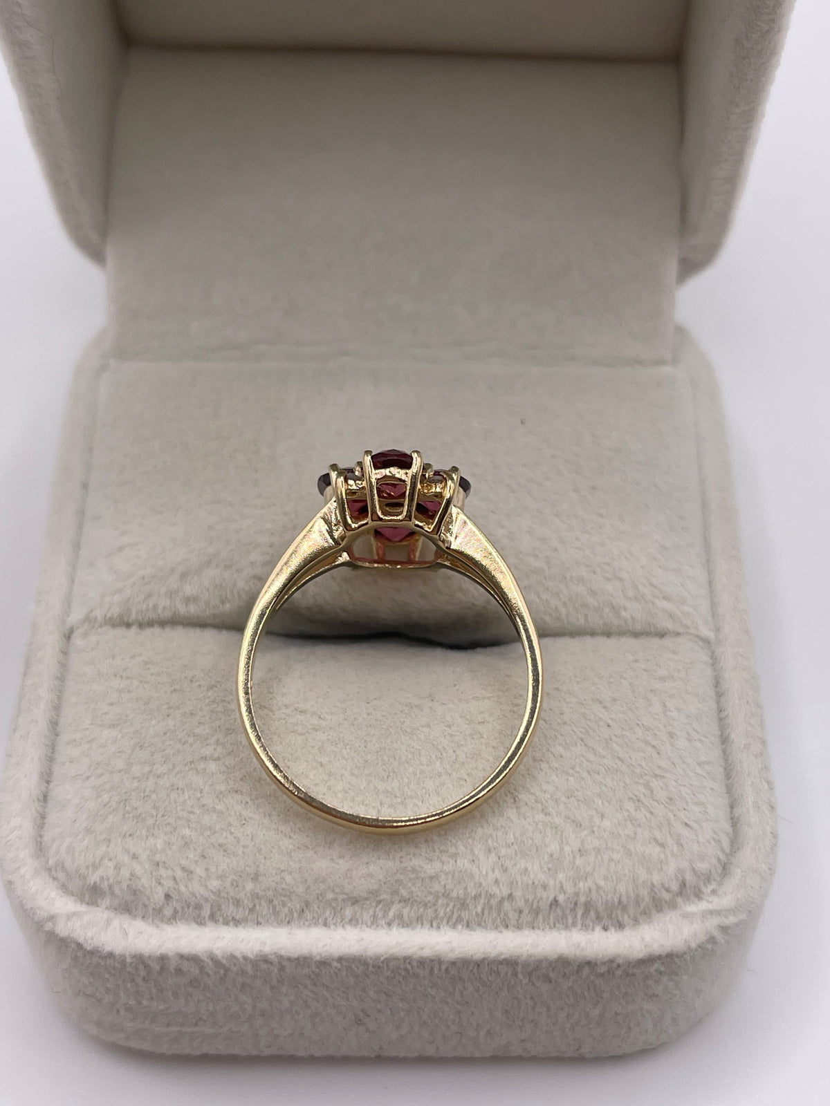 9ct gold tourmaline and diamond ring