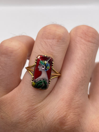 18ct gold Limoges ring