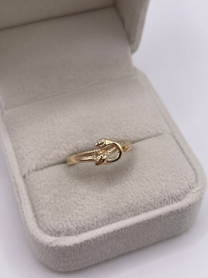 9ct gold snake ring