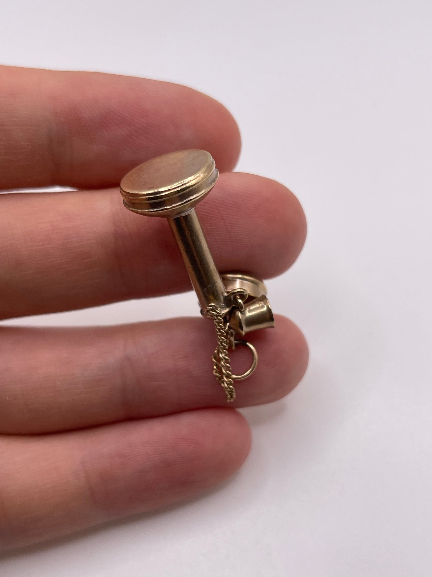 9ct gold telephone charm