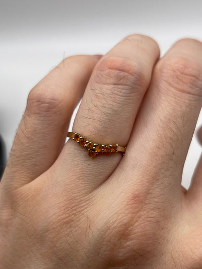 9ct gold citrine ring