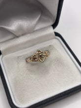 Load image into Gallery viewer, Antique 9ct gold garnet and pearl ring
