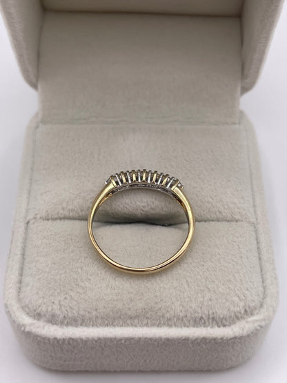 9ct gold diamond ring
