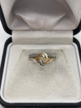 Load image into Gallery viewer, 9ct two tone gold knot ring
