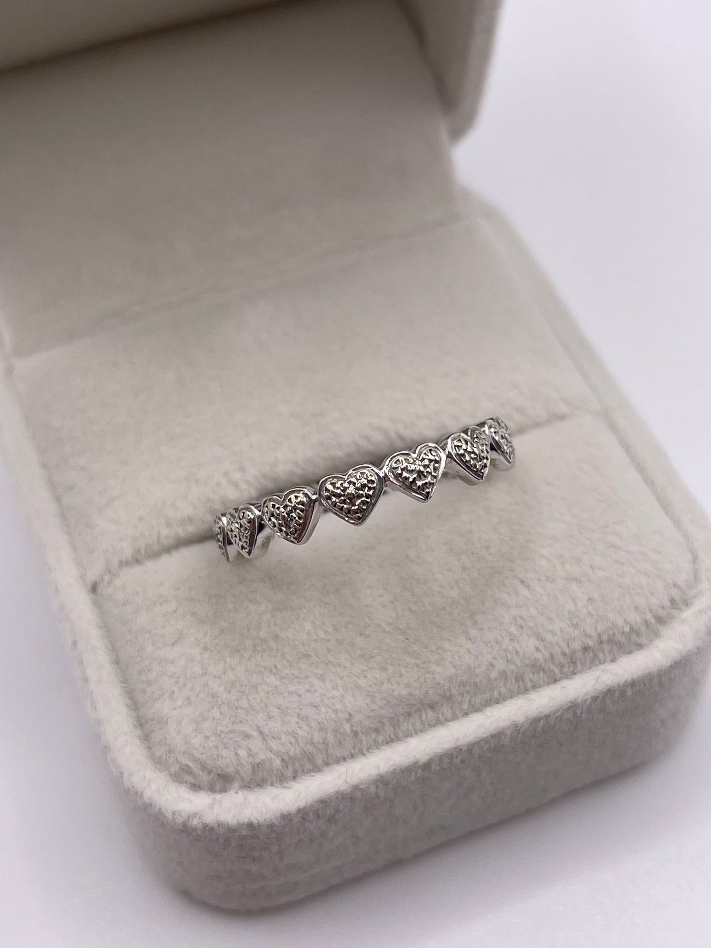 9ct white gold diamond eternity ring