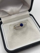 Load image into Gallery viewer, 9ct gold kyanite and diamond ring
