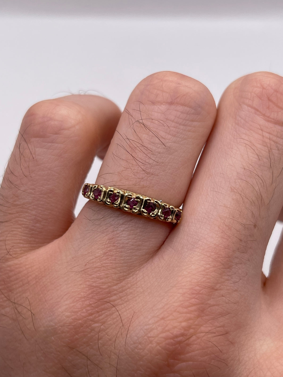 9ct gold ruby ring