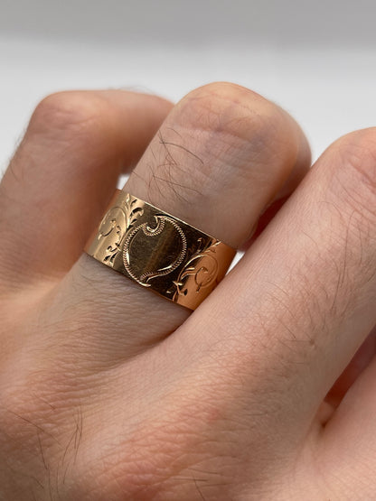 14ct rose gold band