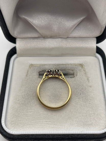 18ct gold diamond ring