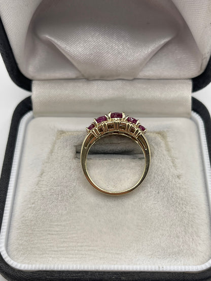 9ct gold ruby ring
