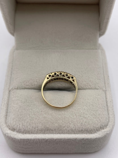 9ct gold sapphire ring