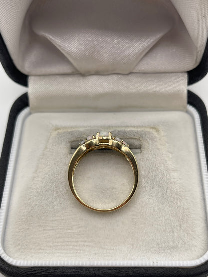 9ct gold opal cluster ring