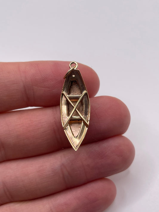 9ct gold boat charm